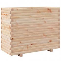 Jardinière bac lit surélevé plantes fleurs terrasse jardin 90 x 40 x 72,5 cm bois de pin massif mar