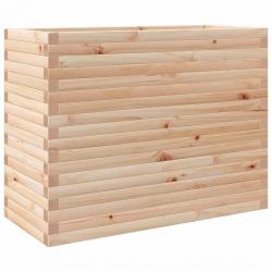 Jardinière bac lit surélevé plantes fleurs terrasse jardin 90 x 40 x 68,5 cm bois de pin massif mar
