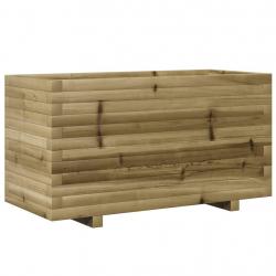Jardinière bac lit surélevé plantes fleurs terrasse jardin 90 x 40 x 49,5 cm bois de pin imprégné m