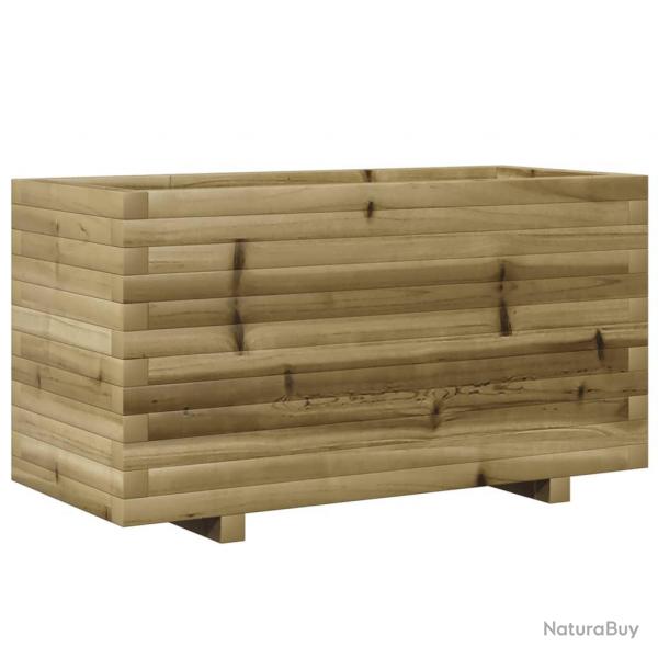 Jardinire bac lit surlev plantes fleurs terrasse jardin 90 x 40 x 49,5 cm bois de pin imprgn m