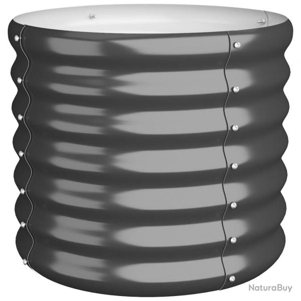 Jardinire bac lit surlev plantes fleurs terrasse jardin acier enduit de poudre 40 x 40 x 36 cm a