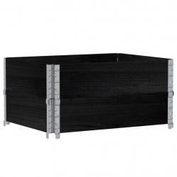 Jardinière bac lit surélevé plantes fleurs terrasse jardin 80 x 60 cm bois massif de pin noir 02_00