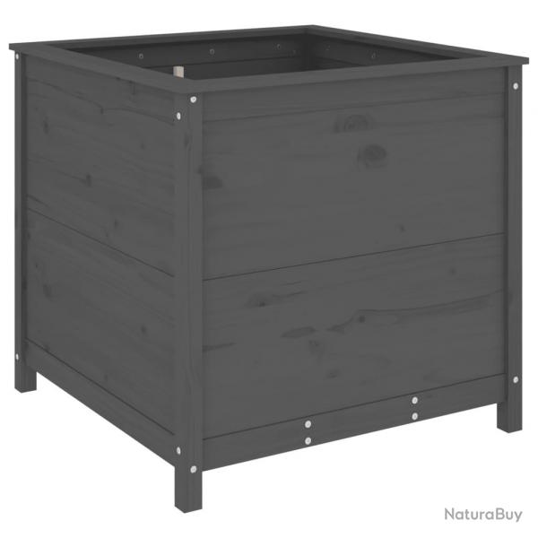 Jardinire bac lit surlev plantes fleurs terrasse jardin 82,5 x 82,5 x 78 cm bois massif de pin g
