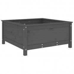 Jardinière bac lit surélevé plantes fleurs terrasse jardin 82,5 x 82,5 x 39 cm bois massif de pin g