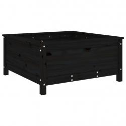 Jardinière bac lit surélevé plantes fleurs terrasse jardin 82,5 x 82,5 x 39 cm bois massif de pin n