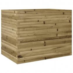 Jardinière bac lit surélevé plantes fleurs terrasse jardin 90 x 60 x 68,5 cm bois de pin imprégné m