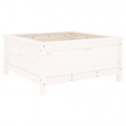 Jardinière bac lit surélevé plantes fleurs terrasse jardin 82,5 x 82,5 x 39 cm bois massif de pin b