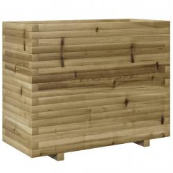 Jardinière bac lit surélevé plantes fleurs terrasse jardin 90 x 40 x 72,5 cm bois de pin imprégné m