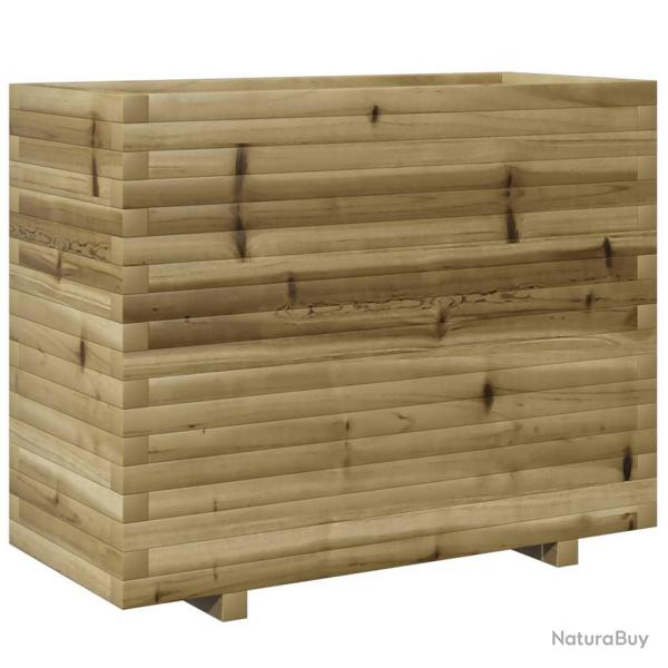 Jardinire bac lit surlev plantes fleurs terrasse jardin 90 x 40 x 72,5 cm bois de pin imprgn m
