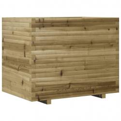 Jardinière bac lit surélevé plantes fleurs terrasse jardin 90 x 60 x 72,5 cm bois de pin imprégné m