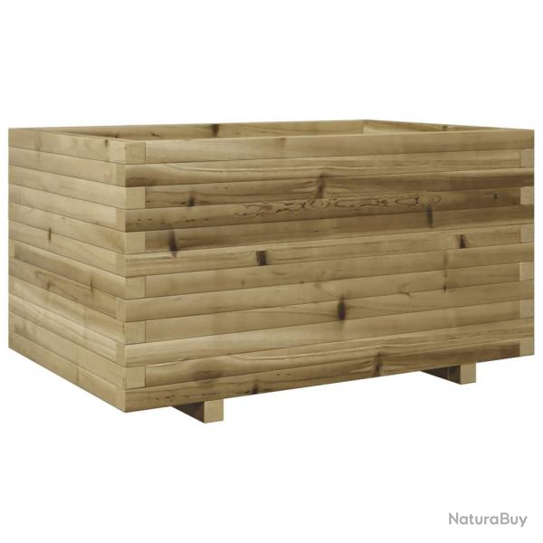 Jardinire bac lit surlev plantes fleurs terrasse jardin 90 x 60 x 49,5 cm bois de pin imprgn m