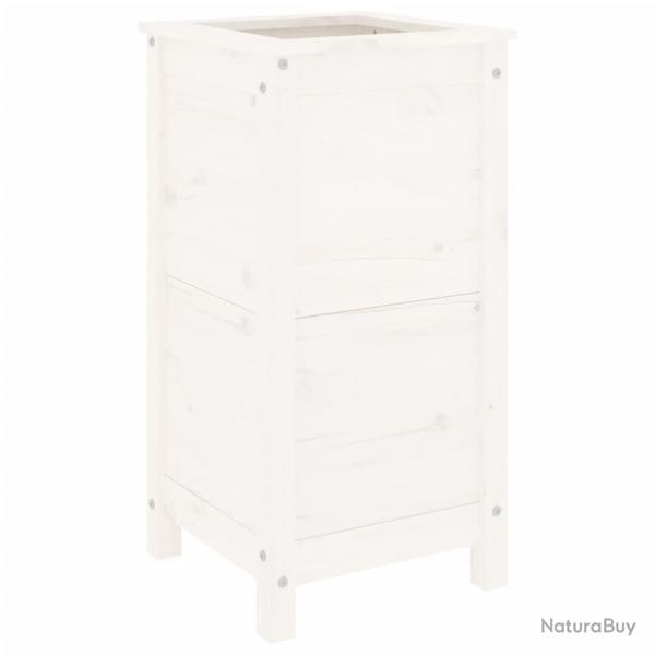 Jardinire bac lit surlev plantes fleurs terrasse jardin 40 x 40 x 78 cm bois massif de pin blanc