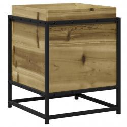 Jardinière bac lit surélevé plantes fleurs terrasse jardin 40 x 40 x 50 cm bois de pin imprégné mar
