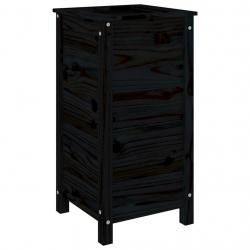 Jardinière bac lit surélevé plantes fleurs terrasse jardin 40 x 40 x 78 cm bois massif de pin noir