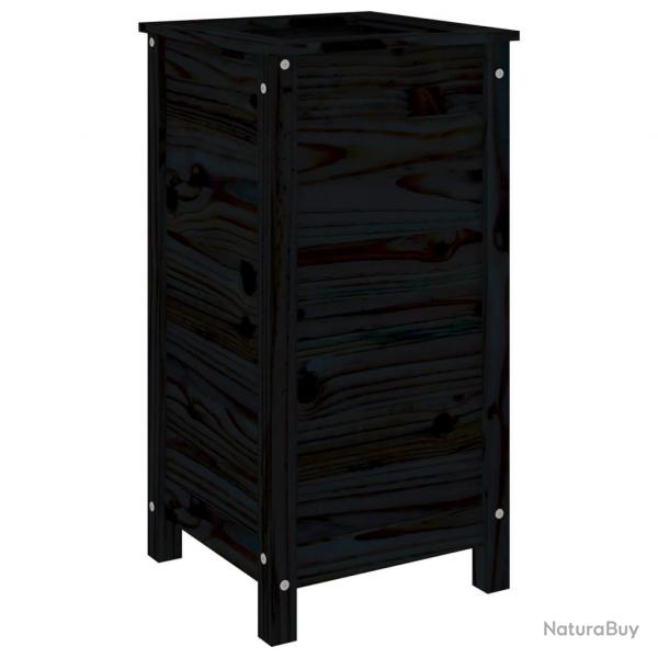Jardinire bac lit surlev plantes fleurs terrasse jardin 40 x 40 x 78 cm bois massif de pin noir
