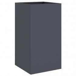 Jardinière bac lit surélevé plantes fleurs terrasse jardin 42 x 38 x 75 cm acier anthracite 02_0037