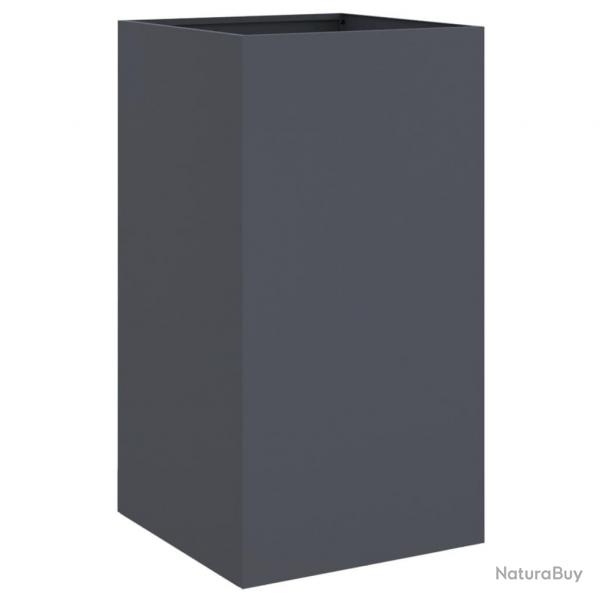 Jardinire bac lit surlev plantes fleurs terrasse jardin 42 x 38 x 75 cm acier anthracite 02_0037