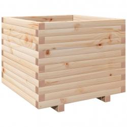Jardinière bac lit surélevé plantes fleurs terrasse jardin 60 x 60 x 49,5 cm bois de pin massif mar