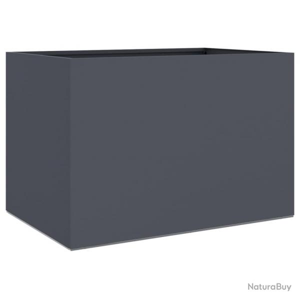 Jardinire bac lit surlev plantes fleurs terrasse jardin 62 x 40 x 39 cm acier anthracite 02_0037