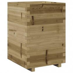 Jardinière bac lit surélevé plantes fleurs terrasse jardin 50 x 50 x 72,5 cm bois de pin imprégné m