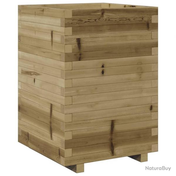 Jardinire bac lit surlev plantes fleurs terrasse jardin 50 x 50 x 72,5 cm bois de pin imprgn m