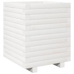 Jardinière bac lit surélevé plantes fleurs terrasse jardin 40 x 40 x 49,5 cm bois de pin massif bla