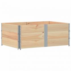 Jardinière bac lit surélevé plantes fleurs terrasse jardin 150 x 100 cm bois de pin massif marron 0