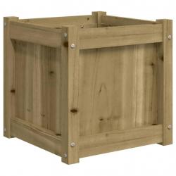 Jardinière bac lit surélevé plantes fleurs terrasse jardin 40 x 40 x 40 cm bois de pin imprégné mar