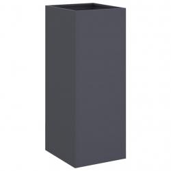 Jardinière bac lit surélevé plantes fleurs terrasse jardin 32 x 29 x 75 cm acier anthracite 02_0037