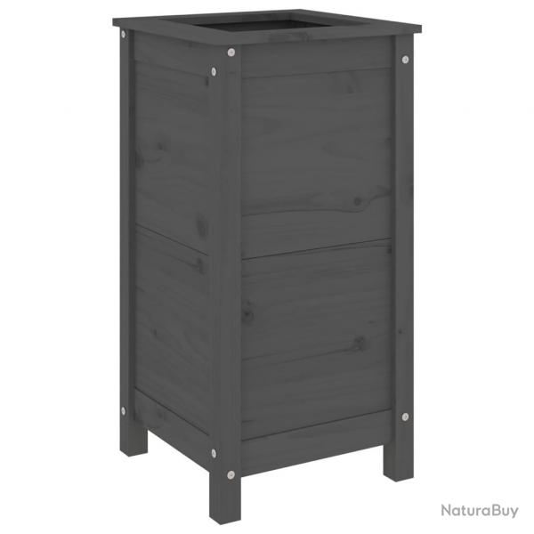 Jardinire bac lit surlev plantes fleurs terrasse jardin 40 x 40 x 78 cm bois massif de pin gris