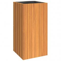 Jardinière bac lit surélevé plantes fleurs terrasse jardin 45 x 45 x 90 cm bois massif d'acacia mar