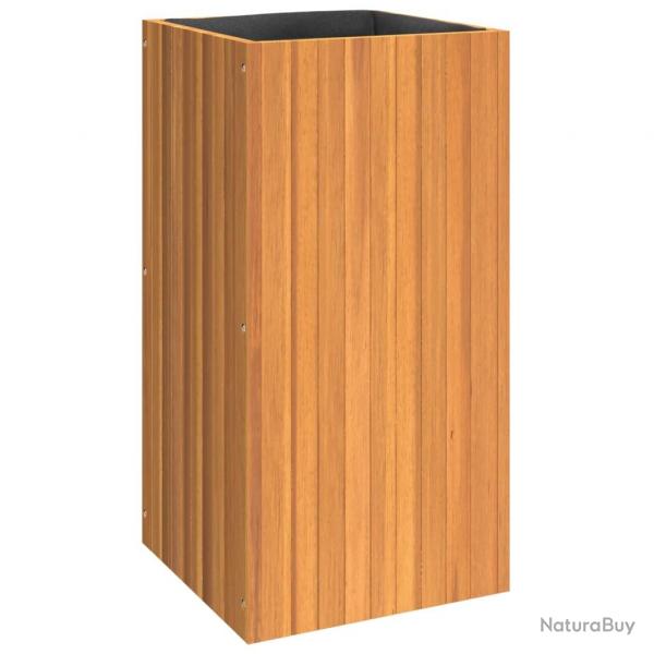 Jardinire bac lit surlev plantes fleurs terrasse jardin 45 x 45 x 90 cm bois massif d'acacia mar