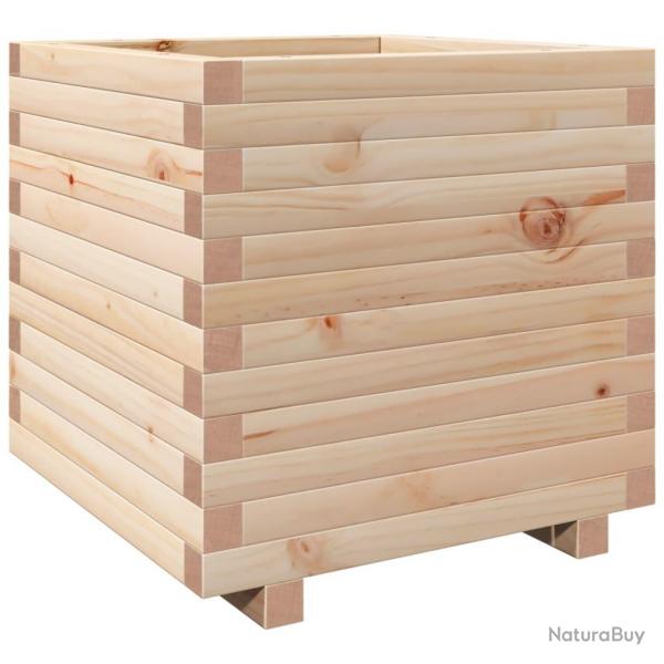 Jardinire bac lit surlev plantes fleurs terrasse jardin 50 x 50 x 49,5 cm bois de pin massif mar