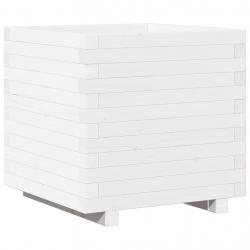 Jardinière bac lit surélevé plantes fleurs terrasse jardin 50 x 50 x 49,5 cm bois de pin massif bla