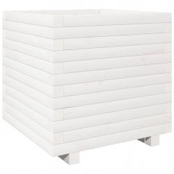 Jardinière bac lit surélevé plantes fleurs terrasse jardin 50 x 50 x 49,5 cm bois de pin massif bla