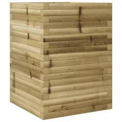 Jardinière bac lit surélevé plantes fleurs terrasse jardin 50 x 50 x 68,5 cm bois de pin imprégné m