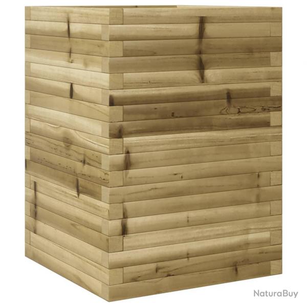 Jardinire bac lit surlev plantes fleurs terrasse jardin 50 x 50 x 68,5 cm bois de pin imprgn m