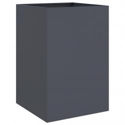Jardinière bac lit surélevé plantes fleurs terrasse jardin 52 x 48 x 75 cm acier anthracite 02_0037