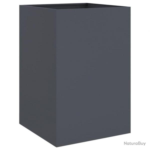 Jardinire bac lit surlev plantes fleurs terrasse jardin 52 x 48 x 75 cm acier anthracite 02_0037