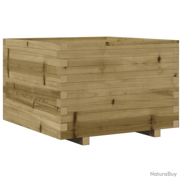 Jardinire bac lit surlev plantes fleurs terrasse jardin 70 x 70 x 49,5 cm bois de pin imprgn m