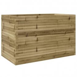 Jardinière bac lit surélevé plantes fleurs terrasse jardin 110 x 60 x 68,5 cm bois de pin imprégné