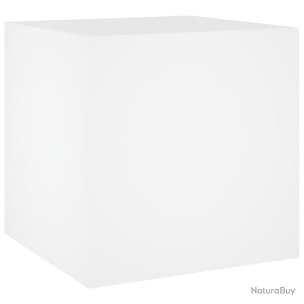 Jardinire bac lit surlev plantes fleurs terrasse jardin 40 x 40 x 40 cm bois d'Ingnierie blanc