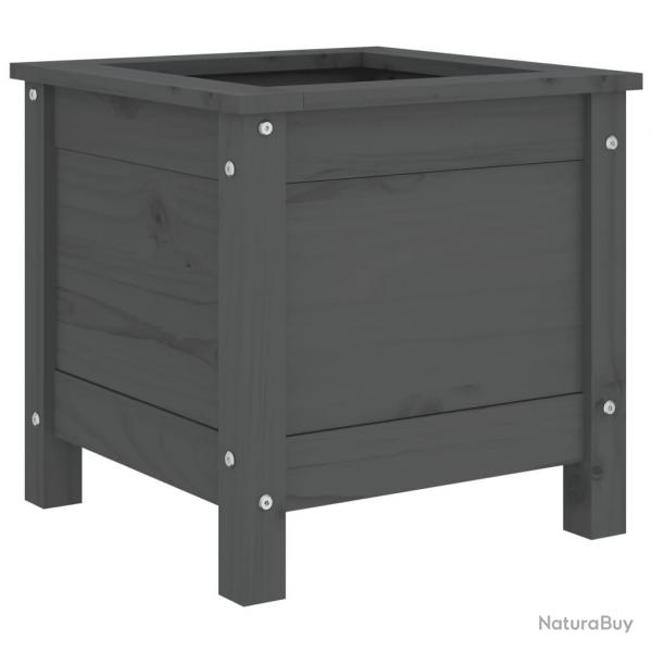 Jardinire bac lit surlev plantes fleurs terrasse jardin 40 x 40 x 39 cm bois massif de pin gris