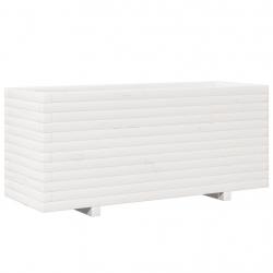 Jardinière bac lit surélevé plantes fleurs terrasse jardin 110 x 40 x 49,5 cm bois de pin massif bl