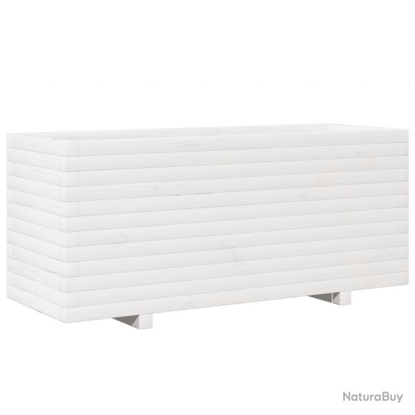 Jardinire bac lit surlev plantes fleurs terrasse jardin 110 x 40 x 49,5 cm bois de pin massif bl