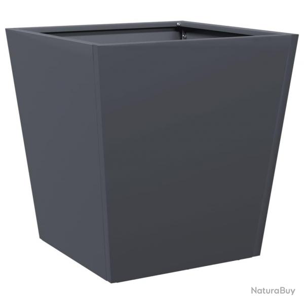 Jardinire bac lit surlev plantes fleurs terrasse jardin 40 x 40 x 40 cm acier anthracite 02_0037