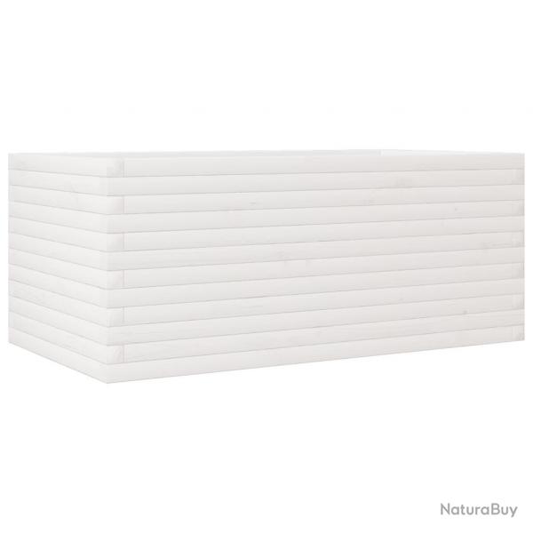 Jardinire bac lit surlev plantes fleurs terrasse jardin 110 x 60 x 45,5 cm bois de pin massif bl