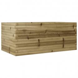 Jardinière bac lit surélevé plantes fleurs terrasse jardin 110 x 60 x 45,5 cm bois de pin imprégné
