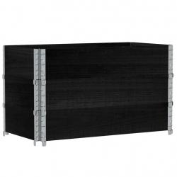 Jardinière bac lit surélevé plantes fleurs terrasse jardin 100 x 50 cm bois massif de pin noir 02_0
