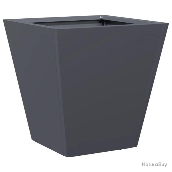Jardinire bac lit surlev plantes fleurs terrasse jardin 30 x 30 x 30 cm acier anthracite 02_0037